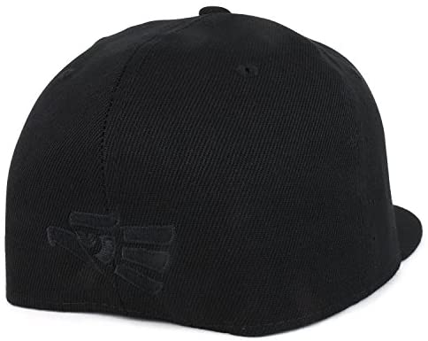 Trendy Apparel Shop Hecho En Mexico Eagle 3D Embroidered Fitted Flatbill Snapback Cap
