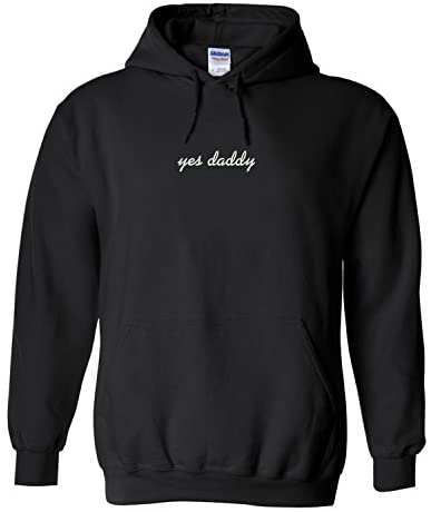 Trendy Apparel Shop Yes Daddy Embroidered Heavy Blend Hoodie