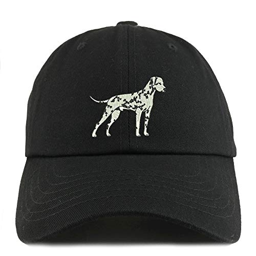 Trendy Apparel Shop Dalmatian Dog Embroidered Low Profile Soft Cotton Dad Hat Cap