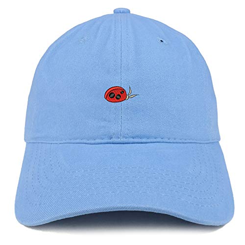Trendy Apparel Shop Ladybug Embroidered Unstructured Cotton Dad Hat