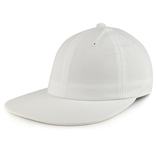 Trendy Apparel Shop Low Profile Plain Unstructured Crown Flatbill Snapback Cap