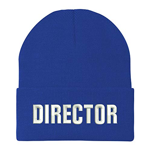 Trendy Apparel Shop Director Embroidered Winter Long Cuff Beanie