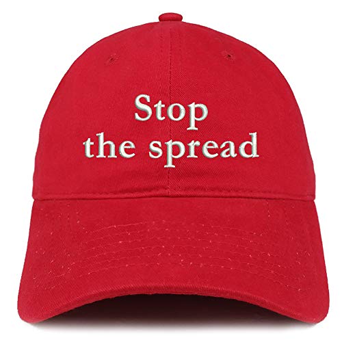 Trendy Apparel Shop Stop The Spread Embroidered Soft Crown Cotton Cap