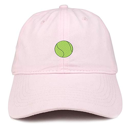 Trendy Apparel Shop Tennis Ball Embroidered Brushed Cotton Cap
