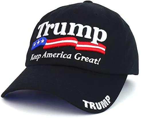 Trendy Apparel Shop Trump Keep America Great Embroidered Soft Crown Baseball Cap