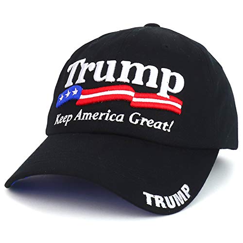 Trendy Apparel Shop Trump Keep America Great Embroidered Soft Crown Baseball Cap