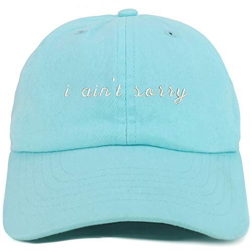 Trendy Apparel Shop Youth I Ain't Sorry Adjustable Soft Crown Baseball Cap