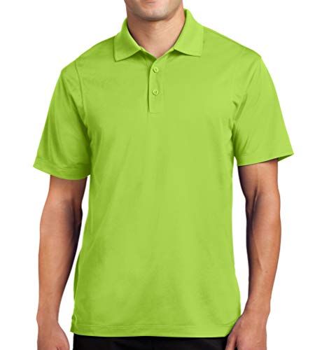 Trendy Apparel Shop Smooth Micropique Moisture-Wicking Polyester Men's Polo Big and Tall Shirt