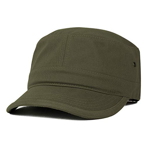 Trendy Apparel Shop Oversize XXL Flat Top Style Army Cap