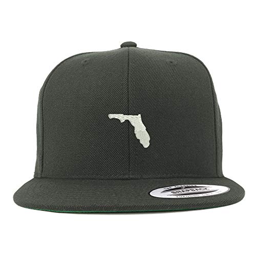 Trendy Apparel Shop Flexfit XXL Florida State Embroidered Structured Flatbill Snapback Cap