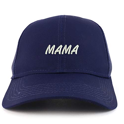Trendy Apparel Shop Mama Embroidered Structured High Profile Trucker Cap