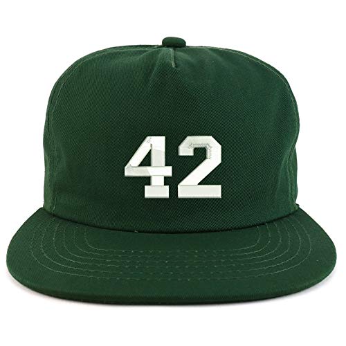 Trendy Apparel Shop Number 42 Collegiate Varsity Unstructured 5 Panel Cap