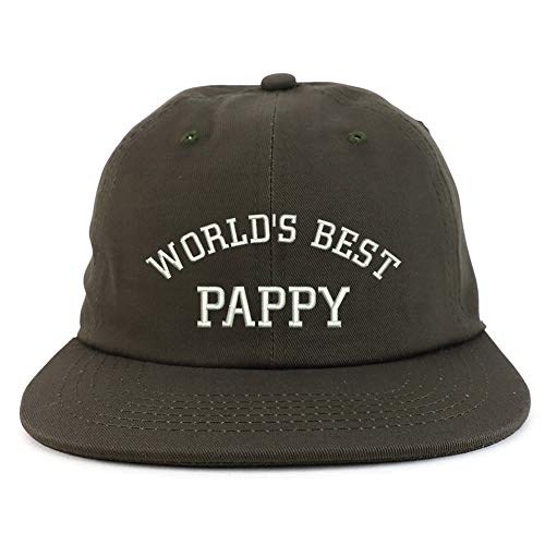 Trendy Apparel Shop World's Best Pappy Embroidered Low Profile Snapback Cap