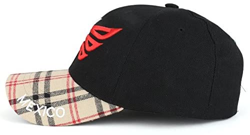 Trendy Apparel Shop Hecho En Mexico 3D Embroidered Check Pattern Baseball Cap