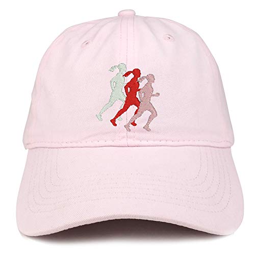 Trendy Apparel Shop Female Runner Embroidered Soft Crown 100% Brushed Cotton Cap
