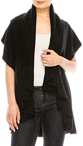 Trendy Apparel Shop Women's Multi-Use Soft Basic Cardigan Shawl Scarf Vest