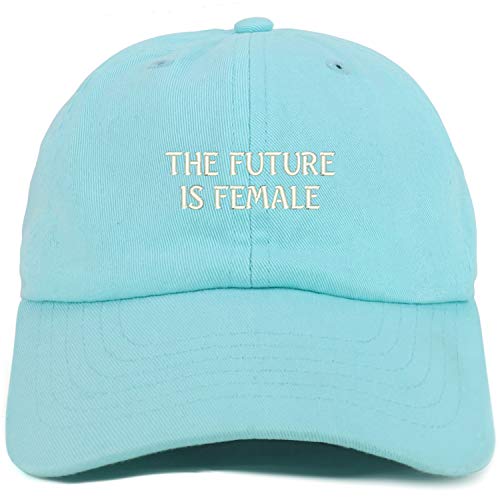 Trendy Apparel Shop Youth Future is Female Adjustable Soft Crown Baseball Cap