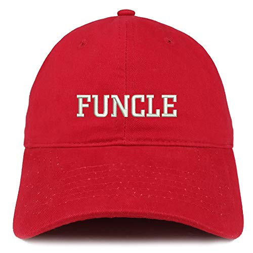 Trendy Apparel Shop Funcle Embroidered Soft Crown 100% Brushed Cotton Cap