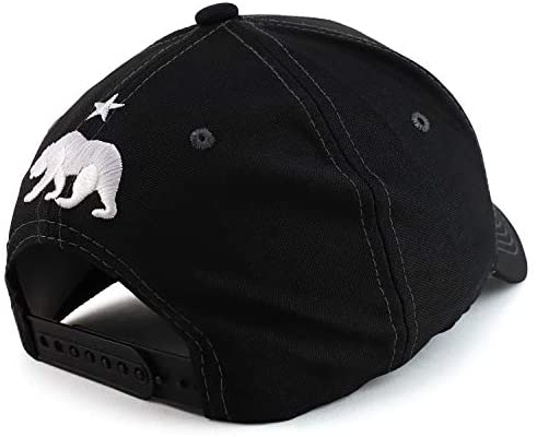 Trendy Apparel Shop California Republic State Bear 3D Embroidered Baseball Cap