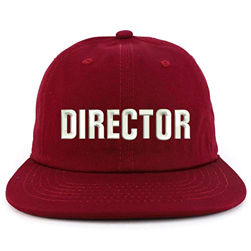 Trendy Apparel Shop Director Embroidered Embroidered Low Profile Snapback Cap