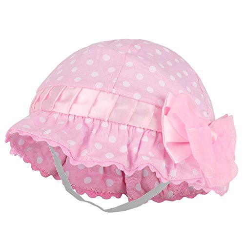 Trendy Apparel Shop Baby Infant Soft Polka Dot Print Cotton Bonnet Hat
