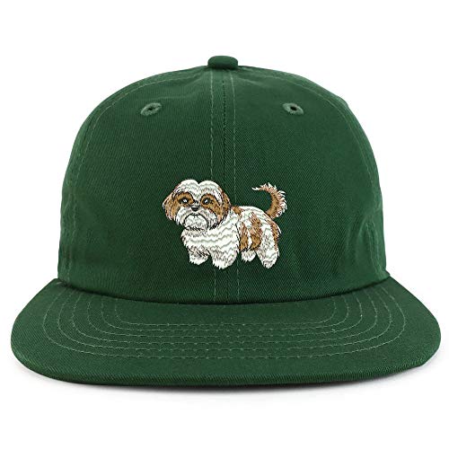 Trendy Apparel Shop Shih Tzu Embroidered Embroidered Low Profile Snapback Cap