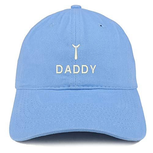 Trendy Apparel Shop Daddy and Neck Tie Embroidered Brushed Cotton Cap