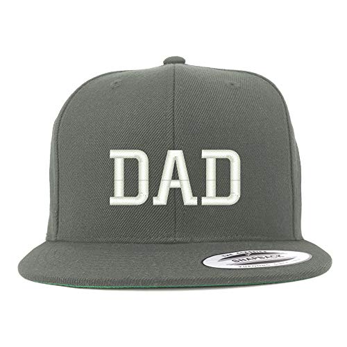 Trendy Apparel Shop Flexfit DAD Capital Embroidered Structured Flatbill Snapback Cap