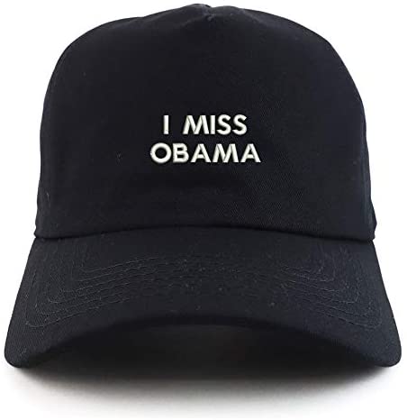 Trendy Apparel Shop I Miss Obama Cotton Unstructured 5 Panel Dad Baseball Cap