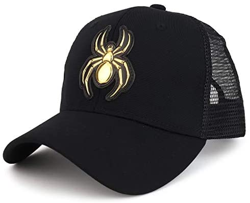 Trendy Apparel Shop High Frequency Spider Structured Trucker Mesh Baseball Cap
