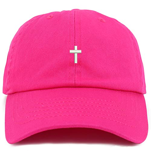 Trendy Apparel Shop Youth Cross Adjustable Soft Crown Baseball Cap