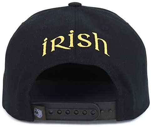 Trendy Apparel Shop St Patrick's Three Leaf Clover High Frequency Snapback Cap