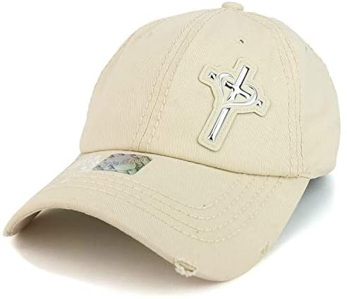 Trendy Apparel Shop Cross High Frequency Patch God is Love Women's Baseball Cap
