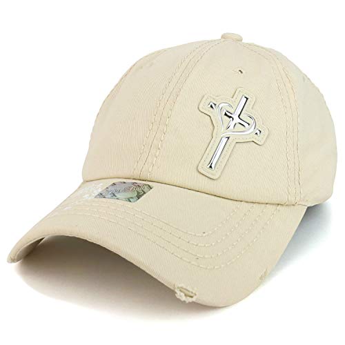 Trendy Apparel Shop Cross High Frequency Patch God is Love Women's Baseball Cap