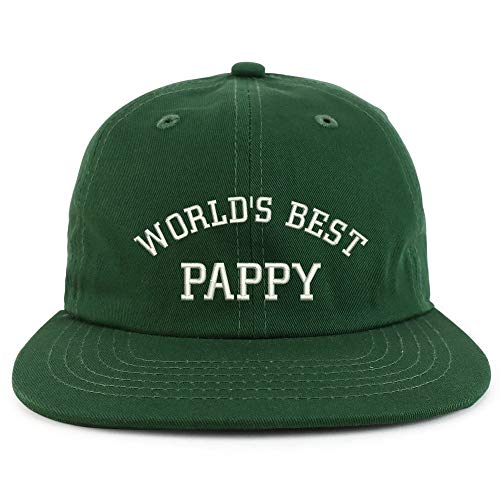 Trendy Apparel Shop World's Best Pappy Embroidered Low Profile Snapback Cap