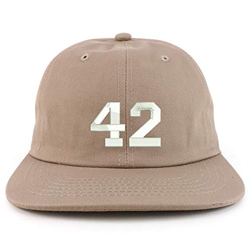 Trendy Apparel Shop Number 42 Collegiate Varsity Font Low Profile Snapback Cap