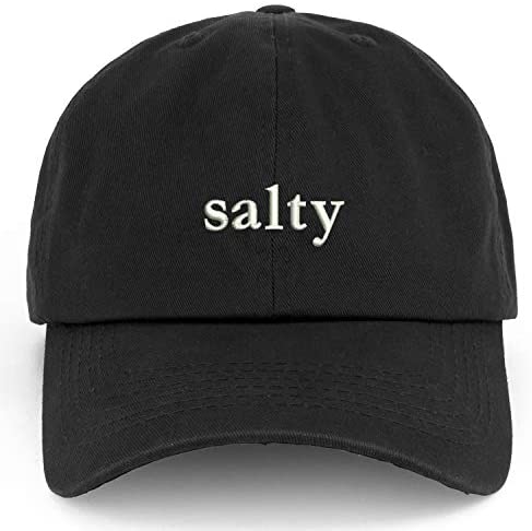 Trendy Apparel Shop XXL Salty Embroidered Unstructured Cotton Cap