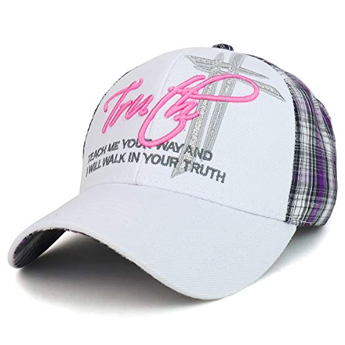 Trendy Apparel Shop Truth Christian Cross Rligious Embroidered Baseball Cap