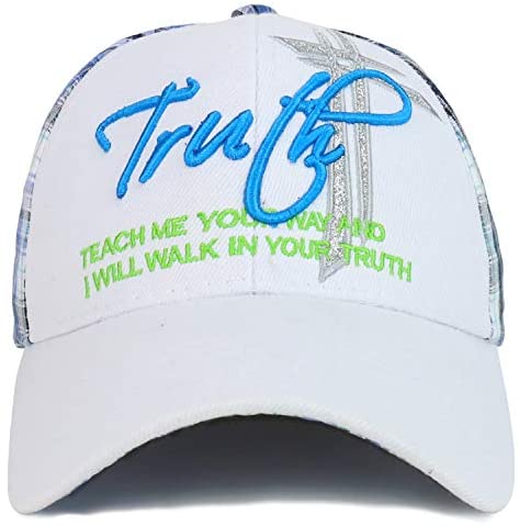 Trendy Apparel Shop Truth Christian Cross Rligious Embroidered Baseball Cap