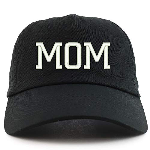 Trendy Apparel Shop Mom Embroidered 5 Panel Unstructured Soft Crown Baseball Cap