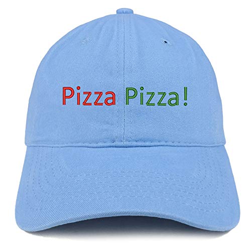 Trendy Apparel Shop Pizza Pizza Embroidered Unstructured Cotton Dad Hat