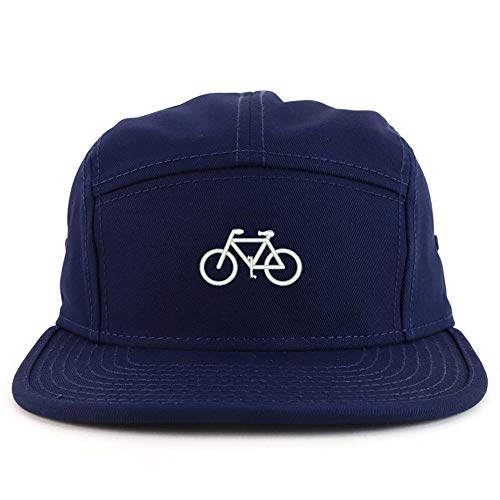 Trendy Apparel Shop Mini Bicycle Embroidered 5 Panel Racer Baseball Cap
