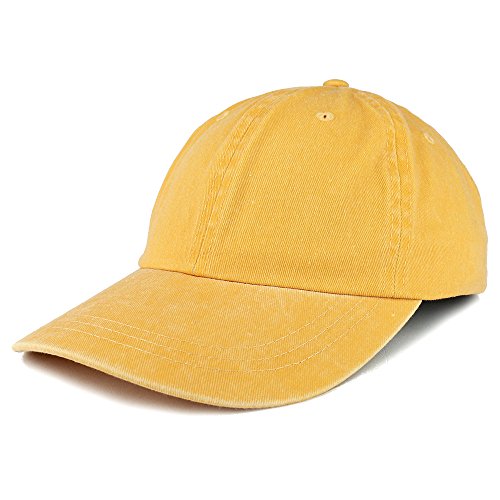Trendy Apparel Shop Low Profile Unstructured Pigment Dyed Cotton Twill Baseball Cap