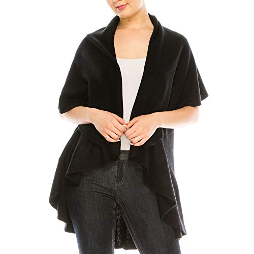 Trendy Apparel Shop Women's Multi-Use Soft Basic Cardigan Shawl Scarf Vest