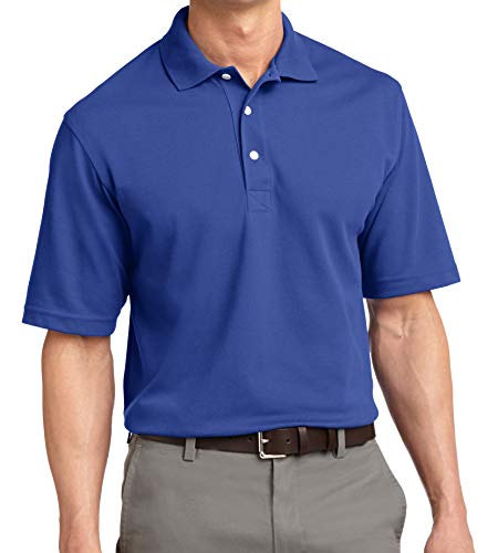 Trendy Apparel Shop Soft Breathable Fit Moisture-Wicking Quick Dry Men's Polo Big and Tall Shirt