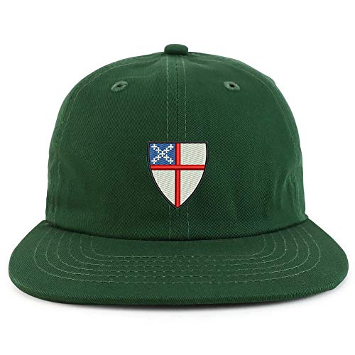 Trendy Apparel Shop Episcopal Shield Embroidered Low Profile Cotton Snapback Cap