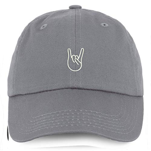 Trendy Apparel Shop Youth Rock On Logo Unstructured Cotton Baseball Cap