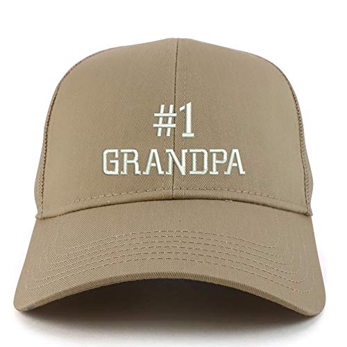 Trendy Apparel Shop Number 1 Grandpa Structured High Profile Trucker Cap