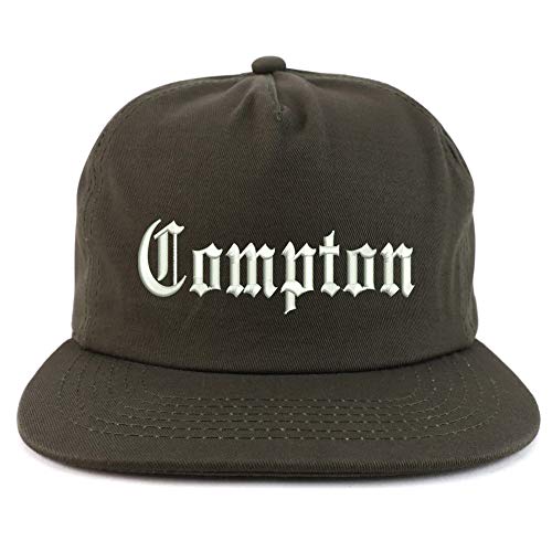 Trendy Apparel Shop Compton City Old English Unstructured 5 Panel Flatbill Cap
