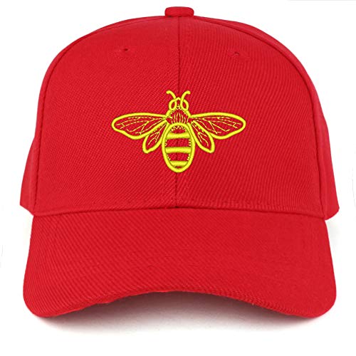 Trendy Apparel Shop Bee Embroidered Youth Size Kids Structured Baseball Cap